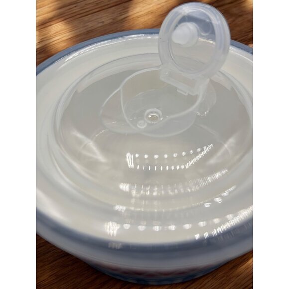 Signature Housewares Stoneware Ceramic Aztec Design Storage Bowl w/ Lid Microwav - Picture 6 of 8